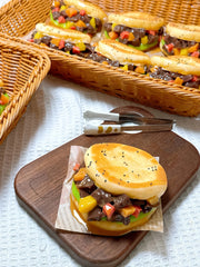 Chinese - Style Burger Squishy: Handcrafted Asian Comfort Toy - lovesquishy