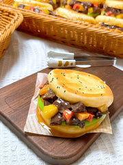 Chinese - Style Burger Squishy: Handcrafted Asian Comfort Toy - lovesquishy