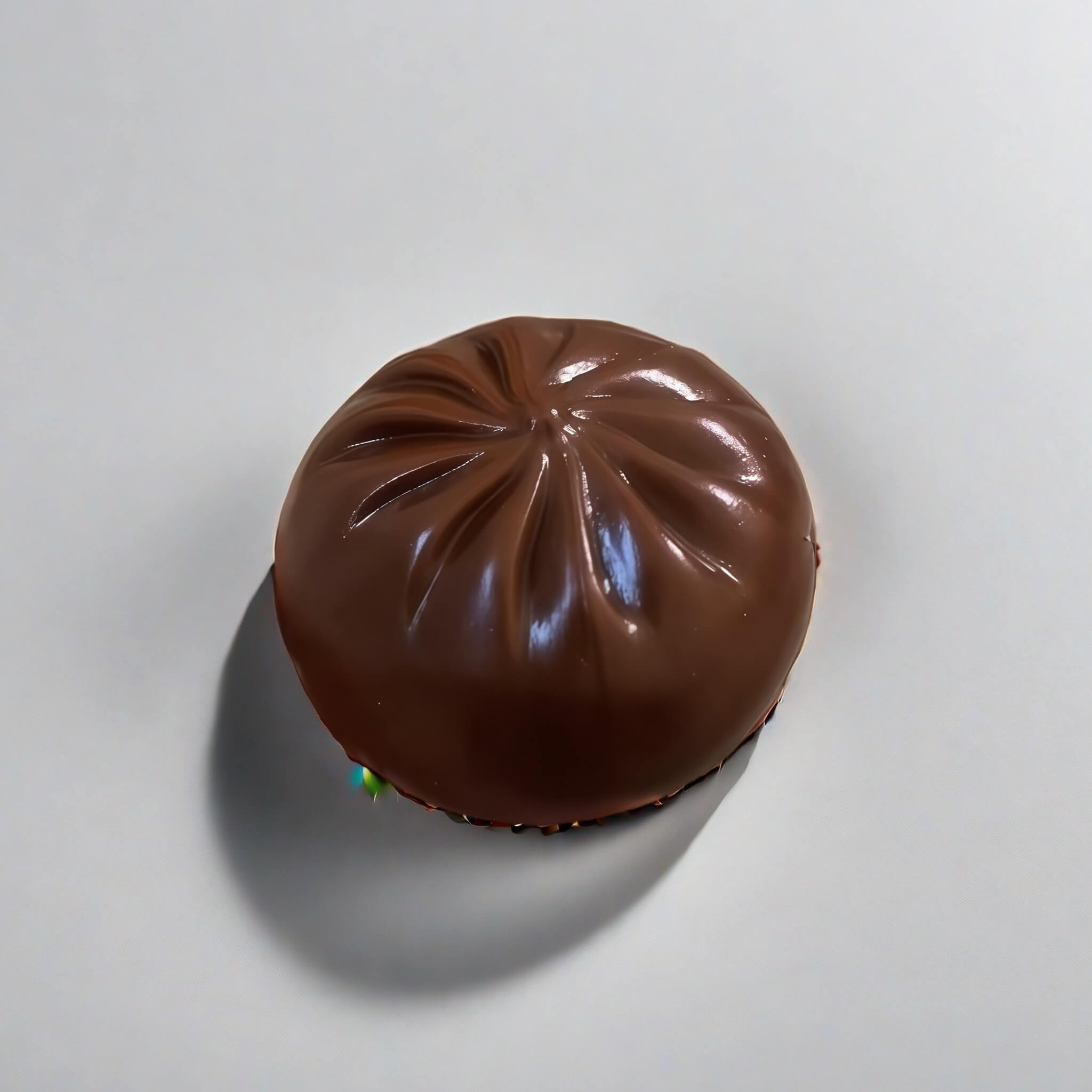 Chocolate Steamed Bun Handcrafted Silicone Stress Relief Squishy Toy - lovesquishy