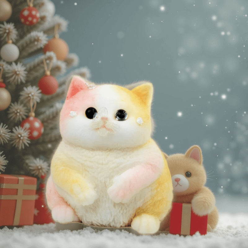 Chubby Cat Handcrafted Silicone Stress Relief Squishy Toy - lovesquishy