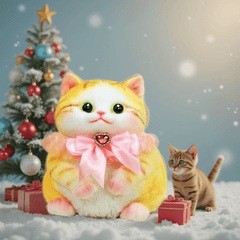 Chubby Cat Handcrafted Silicone Stress Relief Squishy Toy - lovesquishy