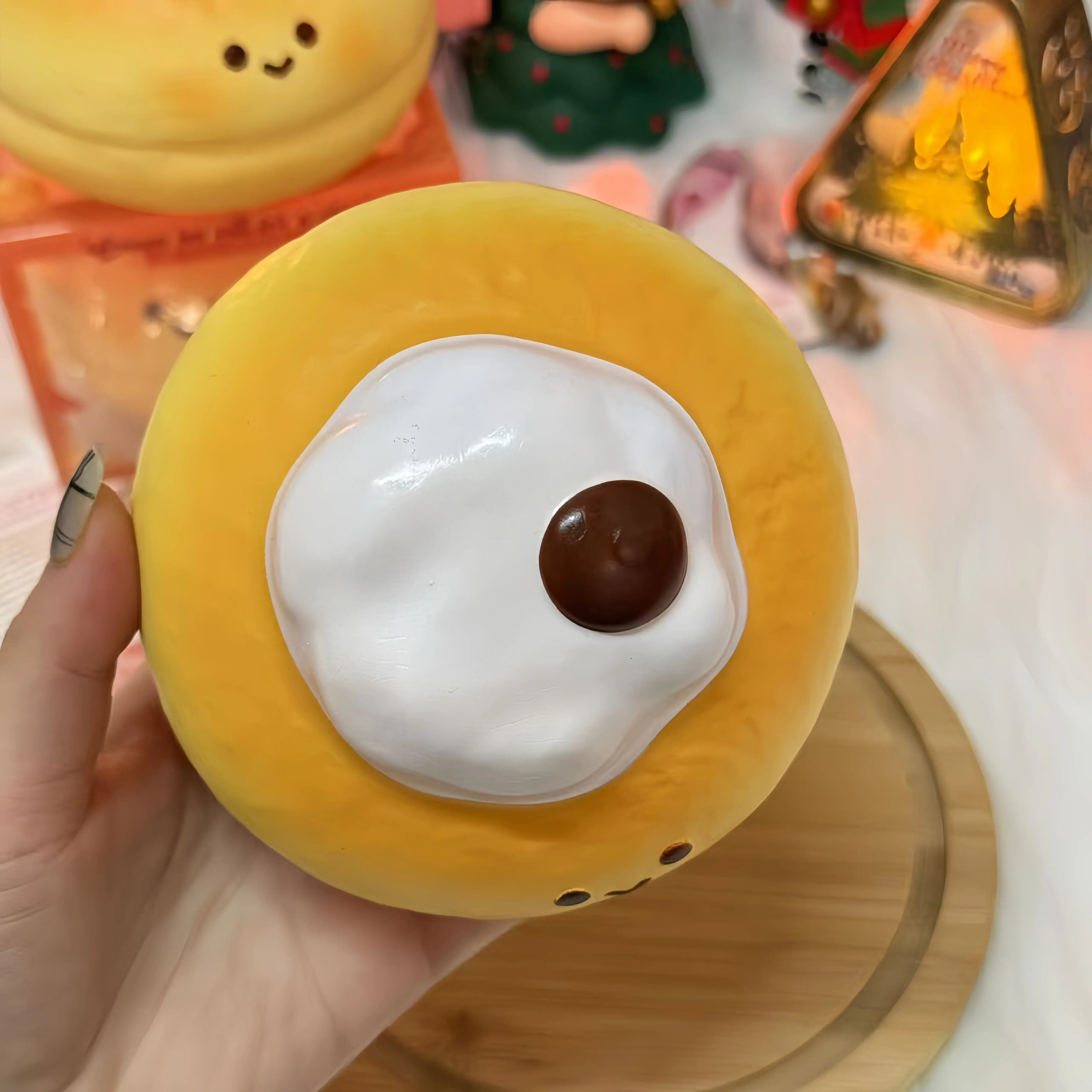 Creamy Little Hat Donut Squishy: Slow - Rising Sweet Treat - lovesquishy
