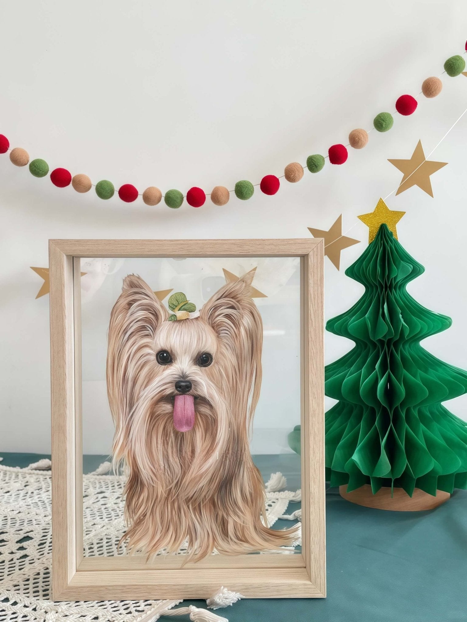 Custom Pet Portrait, Watercolor Dog Cat Painting with Pet Photo,Personalized Pet Memorial Gifts - lovesquishy