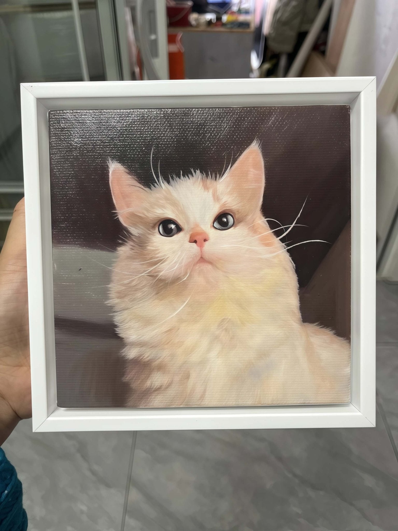 Custom Pet Portrait, Watercolor Dog Cat Painting with Pet Photo,Personalized Pet Memorial Gifts - lovesquishy
