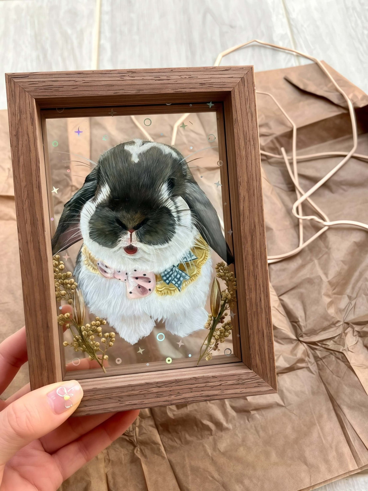 Custom Pet Portrait, Watercolor Dog Cat Painting with Pet Photo,Personalized Pet Memorial Gifts - lovesquishy