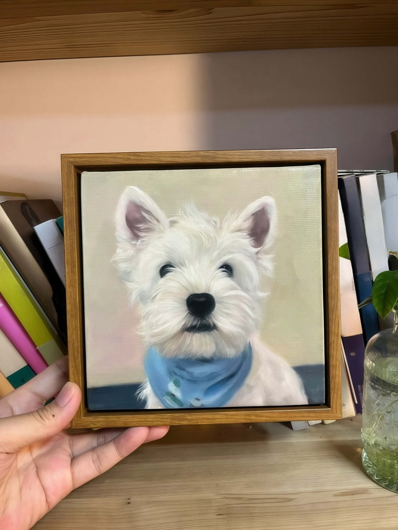 Custom Pet Portrait, Watercolor Dog Cat Painting with Pet Photo,Personalized Pet Memorial Gifts - lovesquishy