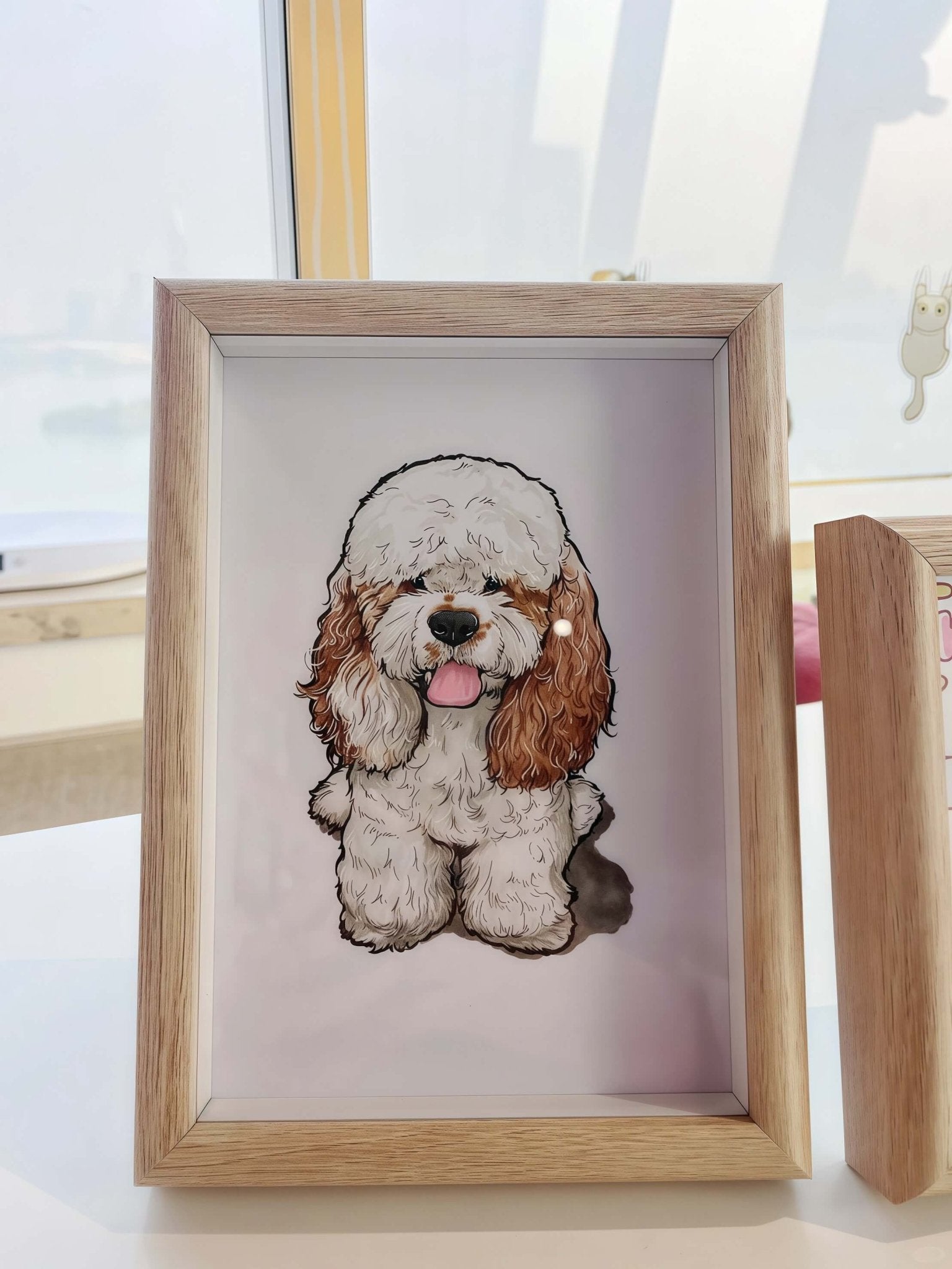 Custom Pet Portrait, Watercolor Dog Cat Painting with Pet Photo,Personalized Pet Memorial Gifts - lovesquishy