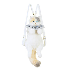 Handcrafted Realistic Cat Shaped Backpack - Cute Cat plush Backpack Toy - lovesquishy