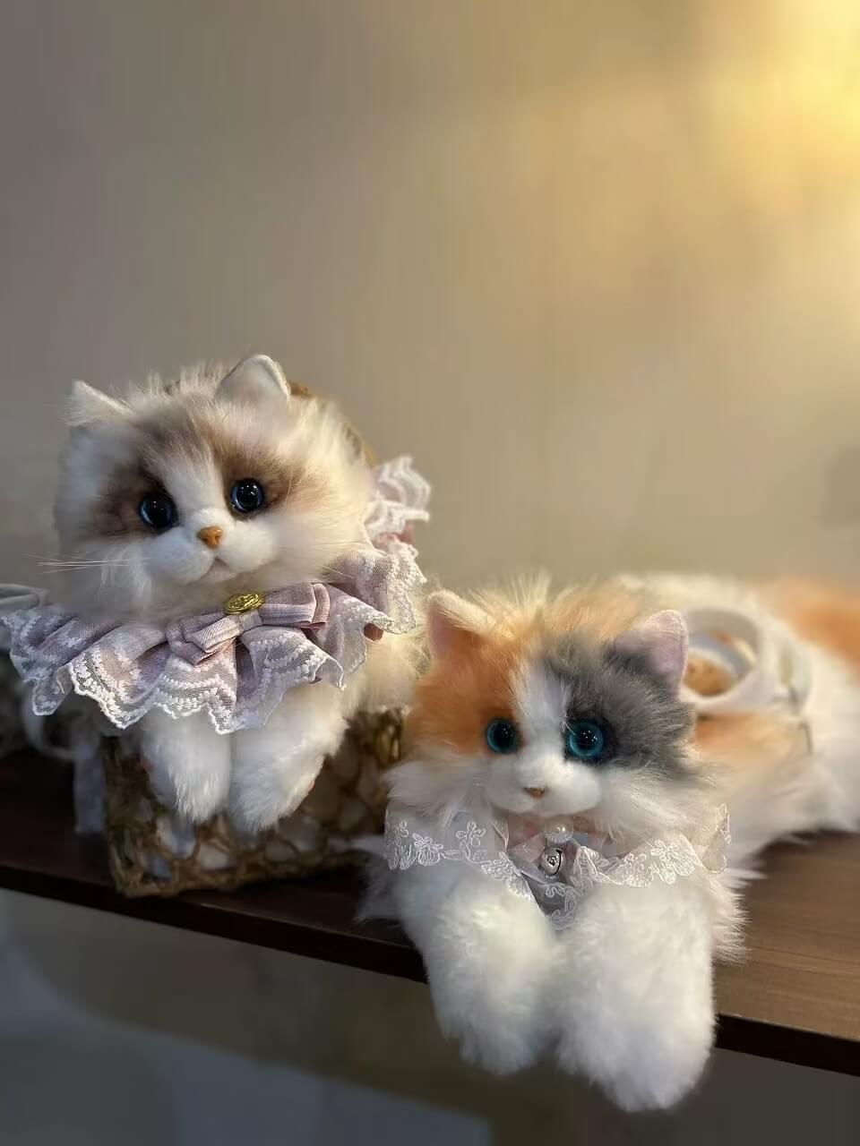 Handcrafted Realistic Cat Shaped Backpack - Cute Cat plush Backpack Toy - lovesquishy