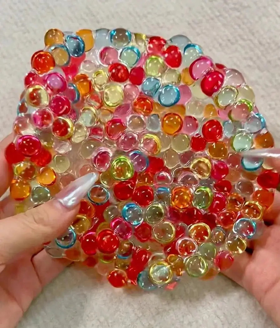 Jumbo Crystal Bead Squishy - Rainbow & Candy Colors - lovesquishy