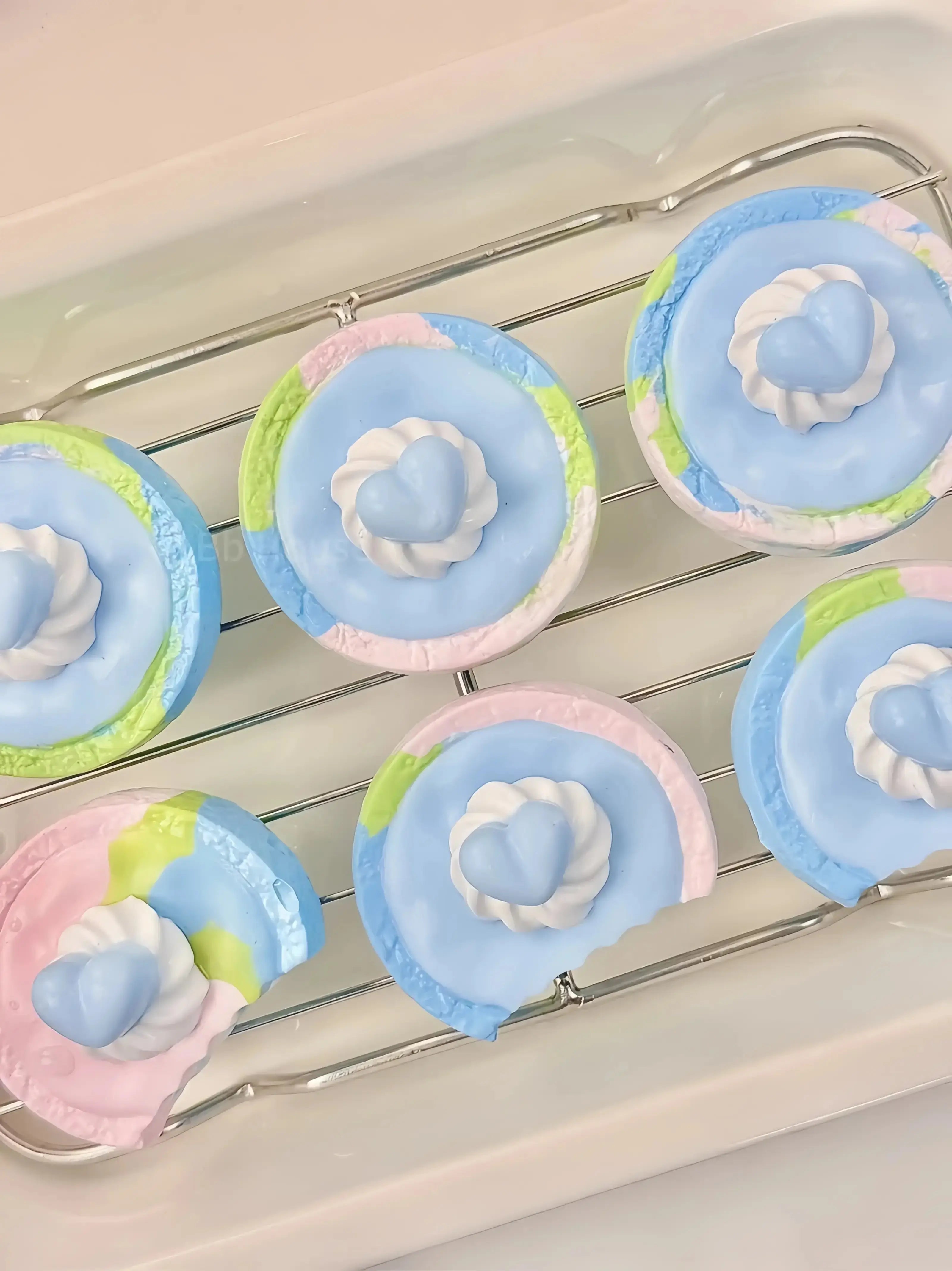Monet's Garden Scone Squishy: Artistic Dessert Relief - lovesquishy