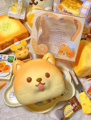 Shiba Inu Toast Squishy: Slow - Rising Dog Dessert - lovesquishy