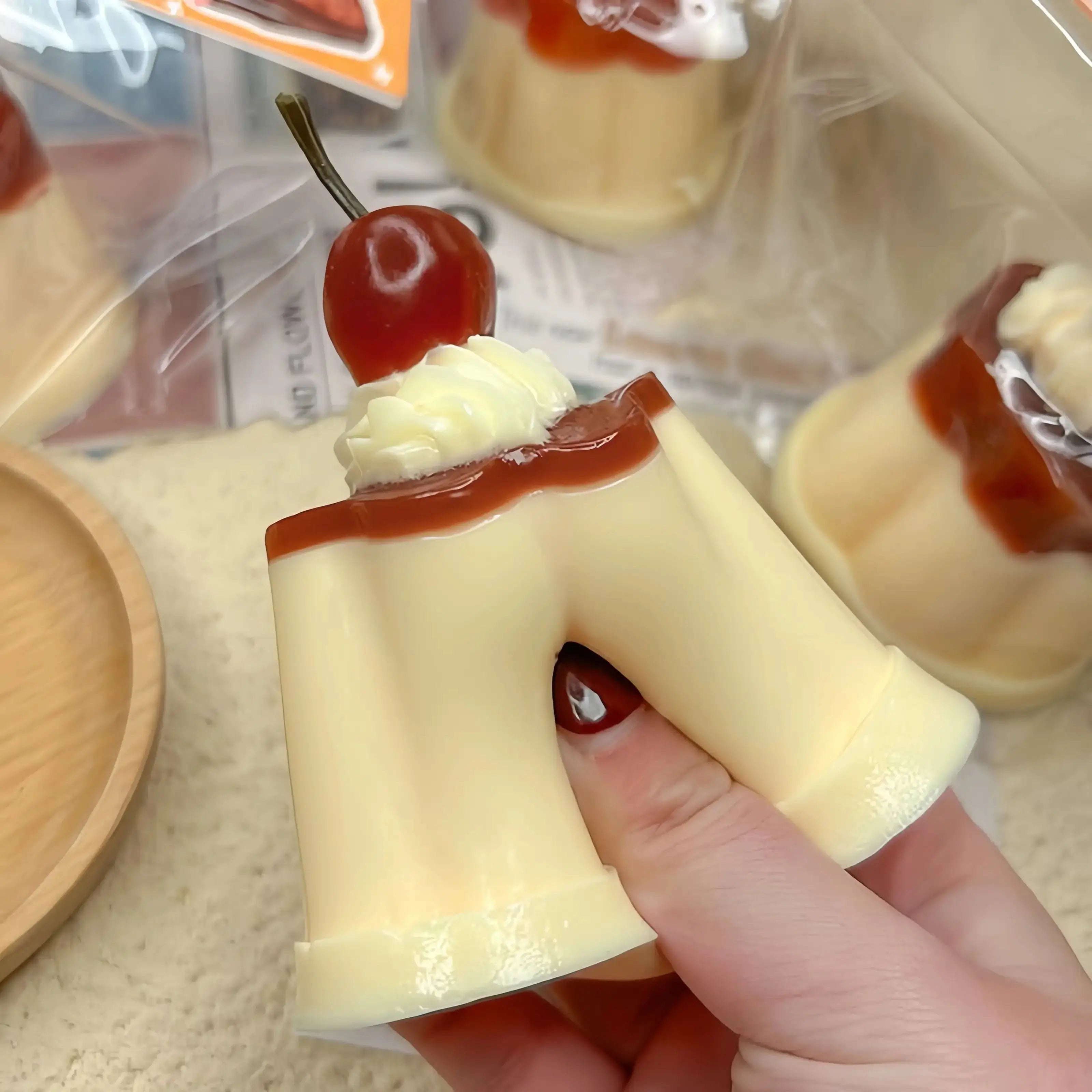 Strawberry Caramel Pudding Squishy: Sweet Dessert Relief - lovesquishy